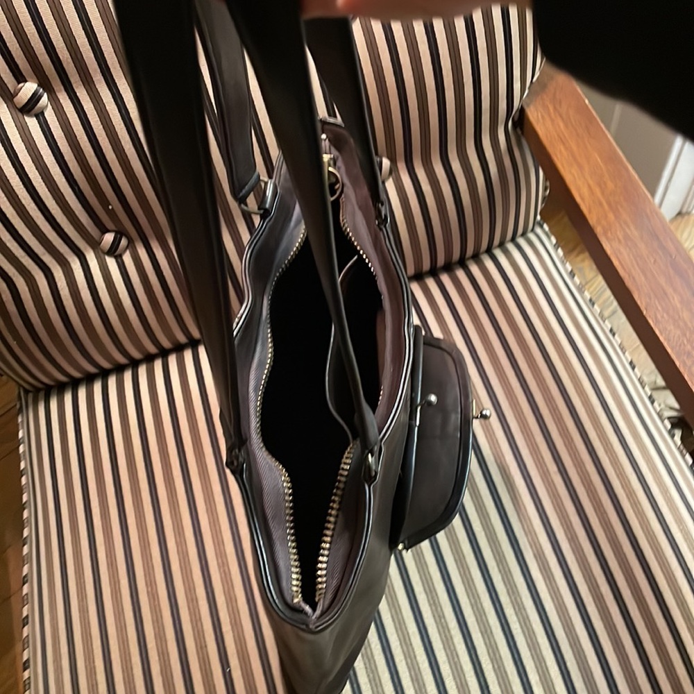 Vintage Coach Kisslock Skinny Tote GLUE IN REGISTRATION 9546 9450 9545 MOCHA - Picture 16 of 16